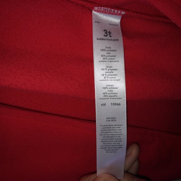 3/$20 Toddler boy fleece Christmas sleeper 3T - Picture 8 of 8